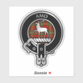 Clan Scott Crest & Tartan Sticker (Vel)