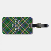 Clan Scott Green Tartan Bagagelabel (Achterkant horizontaal)