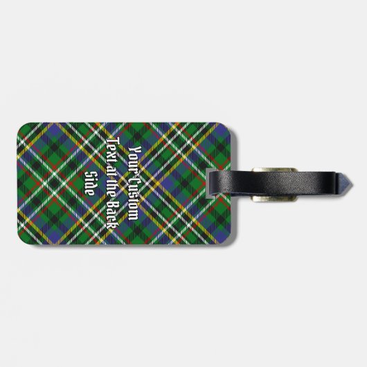 Clan Scott Green Tartan Bagagelabel (Achterkant horizontaal)