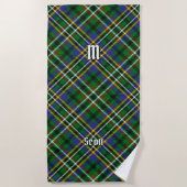 Clan Scott Green Tartan Beach Towel Strandlaken (Voorkant)