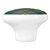 Clan Scott Green Tartan Ceramic Knob Keramische Knop (Zijkant)