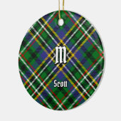 Clan Scott Green Tartan Ceramic Ornament (Links)