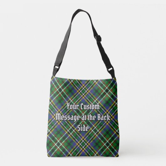 Clan Scott Green Tartan Crossbody Tas (Achterkant)