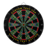 Clan Scott Green Tartan Dart Board Dartbord (Voorkant)