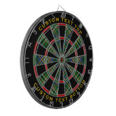 Clan Scott Green Tartan Dart Board Dartbord (Voorkant Links)