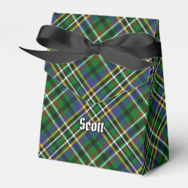 Clan Scott Green Tartan Favor Box Bedankdoosjes