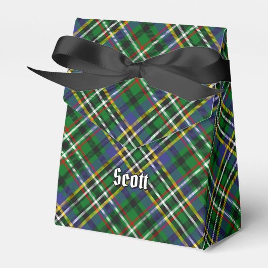 Clan Scott Green Tartan Favor Box Bedankdoosjes (Voorkant Zijde)