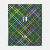 Clan Scott Green Tartan Fleece Blanket (Voorkant)