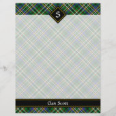 Clan Scott Green Tartan Flyer (Achterkant)