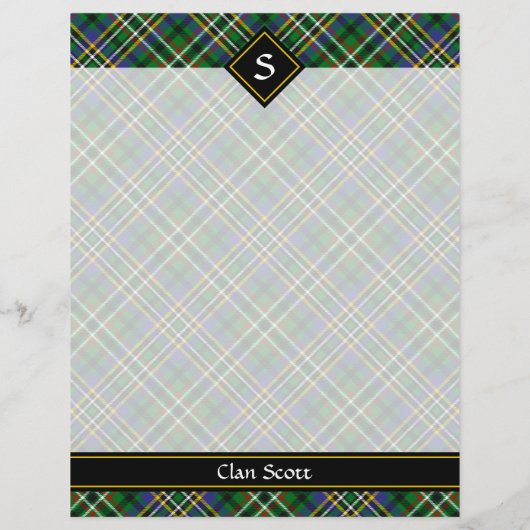 Clan Scott Green Tartan Flyer (Achterkant)