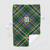 Clan Scott Green Tartan Golf Towel Golfhanddoek (Insitu)