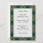 Clan Scott Green Tartan Invitation Kaart (Achterkant)