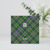 Clan Scott Green Tartan Kaart (Staand voorkant)