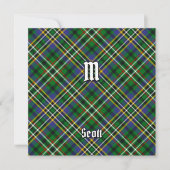 Clan Scott Green Tartan Kaart (Voorkant)