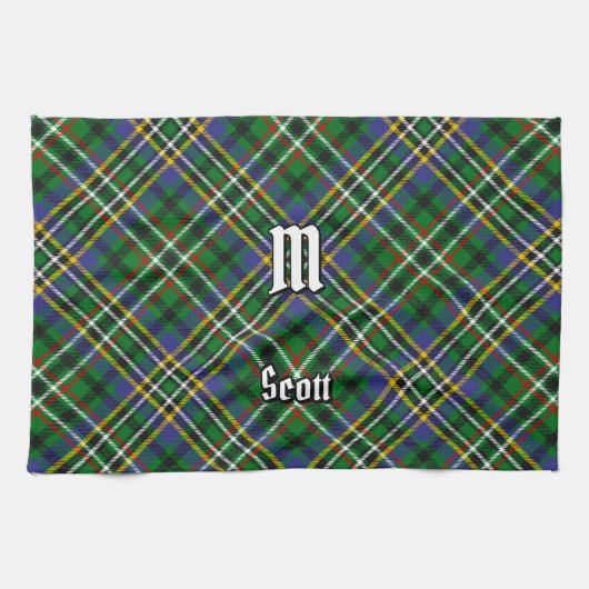 Clan Scott Green Tartan Kitchen Towel Theedoek (Horizontaal)