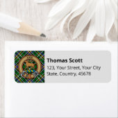 Clan Scott Green Tartan Label (Insitu)