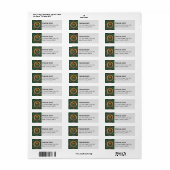 Clan Scott Green Tartan Label (Full Sheet)