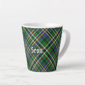 Clan Scott Green Tartan Latte Mok (Rechterhoek)