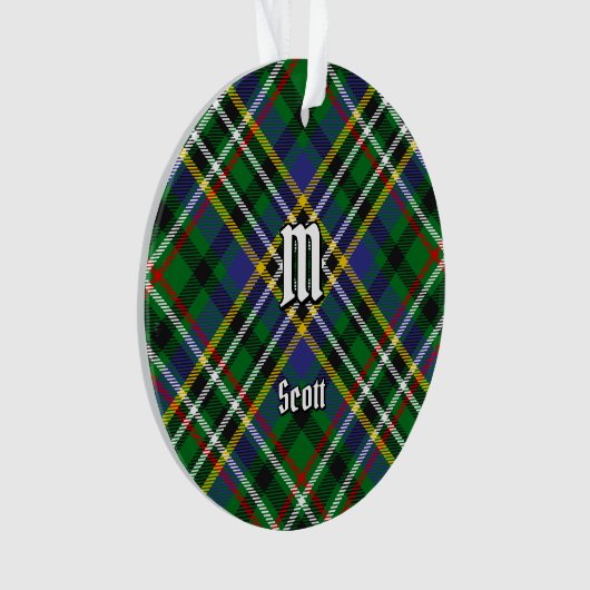 Clan Scott Green Tartan Ornament (voorkant)
