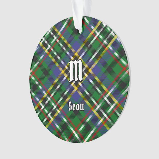 Clan Scott Green Tartan Ornament (voorkant)