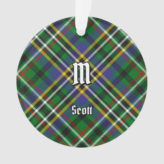 Clan Scott Green Tartan Ornament (voorkant)