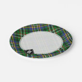 Clan Scott Green Tartan Paper Borden Papieren Bordje (Gekanteld)