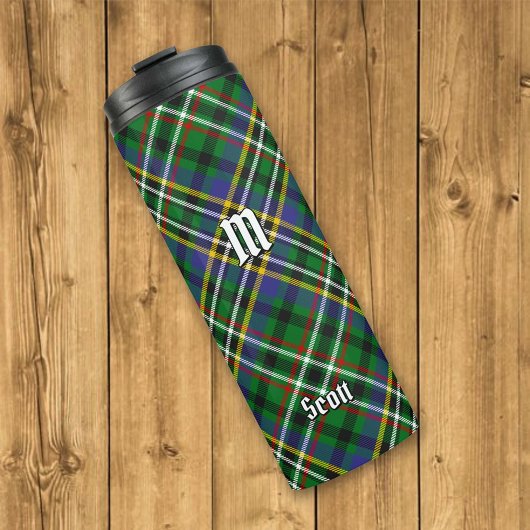 Clan Scott Green Tartan Thermal Tumbler Thermosbeker
