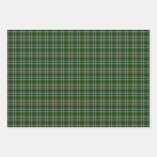 Clan Scott Green Tartan Wrapping Paper Sheets (Voorkant)