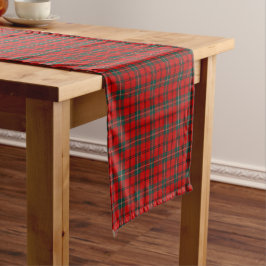 Clan Scott Red en Forest Green Schotse Tartan Korte Tafelloper
