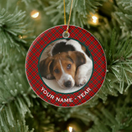 Clan Scott Red en Green Scottish Pset Photo Keramisch Ornament