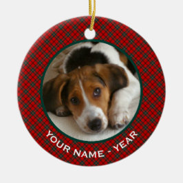 Clan Scott Red en Green Scottish Pset Photo Keramisch Ornament