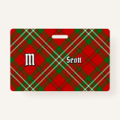 Clan Scott Red Tartan Badge (Voorkant)