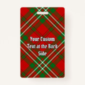 Clan Scott Red Tartan Badge (Achterkant)