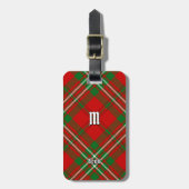 Clan Scott Red Tartan Bagagelabel (Voorkant verticaal)