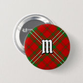 Clan Scott Red Tartan Button (Voorkant /achterkant)
