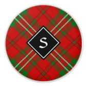 Clan Scott Red Tartan Ceramic Knob Keramische Knop (Voorkant)