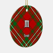 Clan Scott Red Tartan Ceramic Ornament (Rechts)