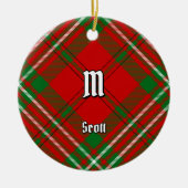 Clan Scott Red Tartan Ceramic Ornament (Voorkant)
