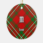 Clan Scott Red Tartan Ceramic Ornament (Links)