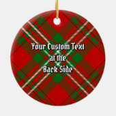 Clan Scott Red Tartan Ceramic Ornament (Achterkant)