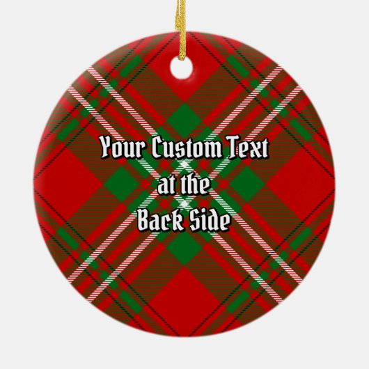 Clan Scott Red Tartan Ceramic Ornament (Achterkant)