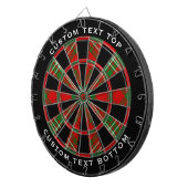 Clan Scott Red Tartan Dart Board Dartbord (Voorkant Rechts)