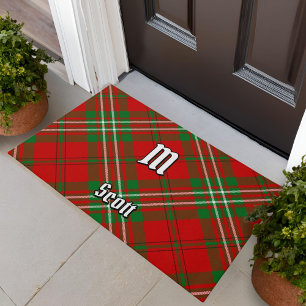 Clan Scott Red Tartan Doormat Deurmat