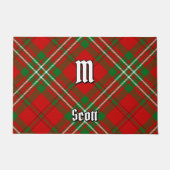 Clan Scott Red Tartan Doormat Deurmat (Voorkant)