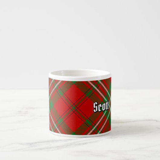 Clan Scott Red Tartan Espresso Cup Espresso Kop (Voorkant)