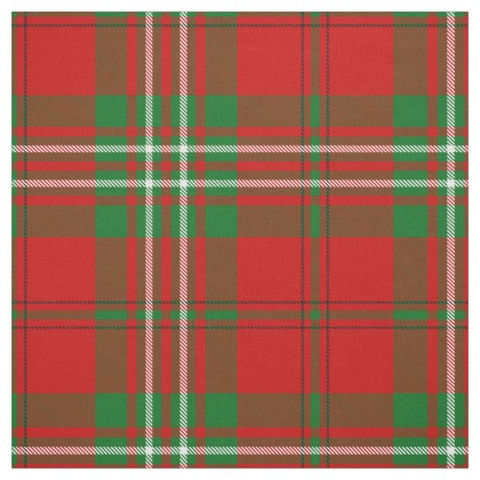 Clan Scott Red Tartan Fabric Stof (Swatch)