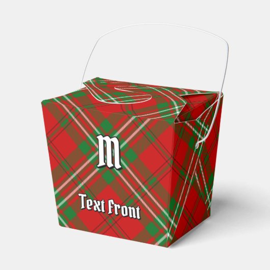 Clan Scott Red Tartan Favor Box Bedankdoosjes (Voorkant Zijde)