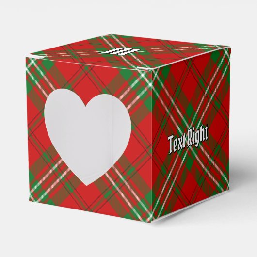 Clan Scott Red Tartan Favor Box Bedankdoosjes (Voorkant Zijde)