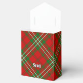 Clan Scott Red Tartan Favor Box Bedankdoosjes (Geopend)