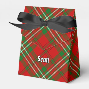 Clan Scott Red Tartan Favor Box Bedankdoosjes